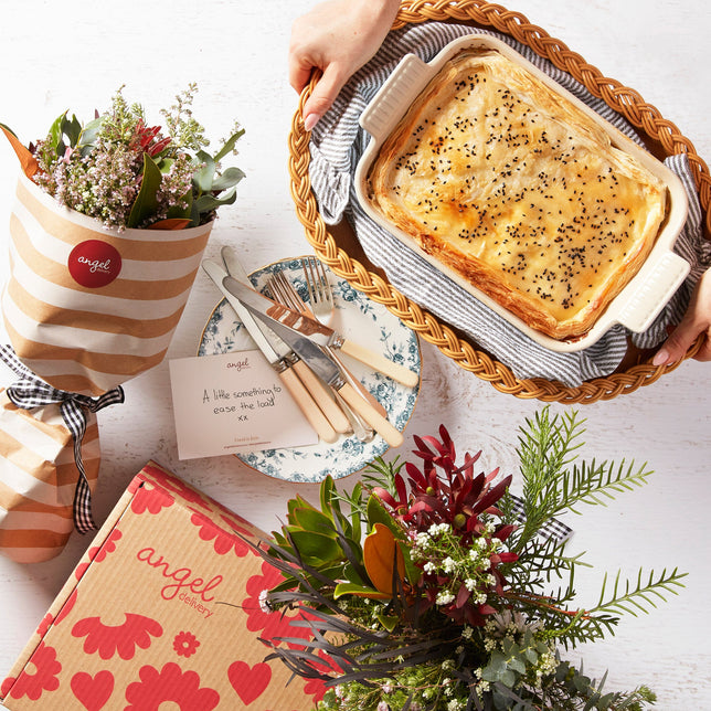 Dinner & Blooms Care Package